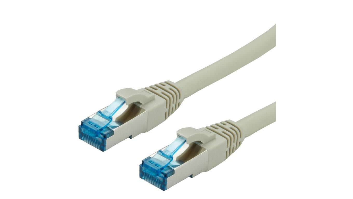 VALUE Kabel krosowy Kat.6A (klasa EA) S/FTP (PiMF), LSOH, szary, 1,5 m