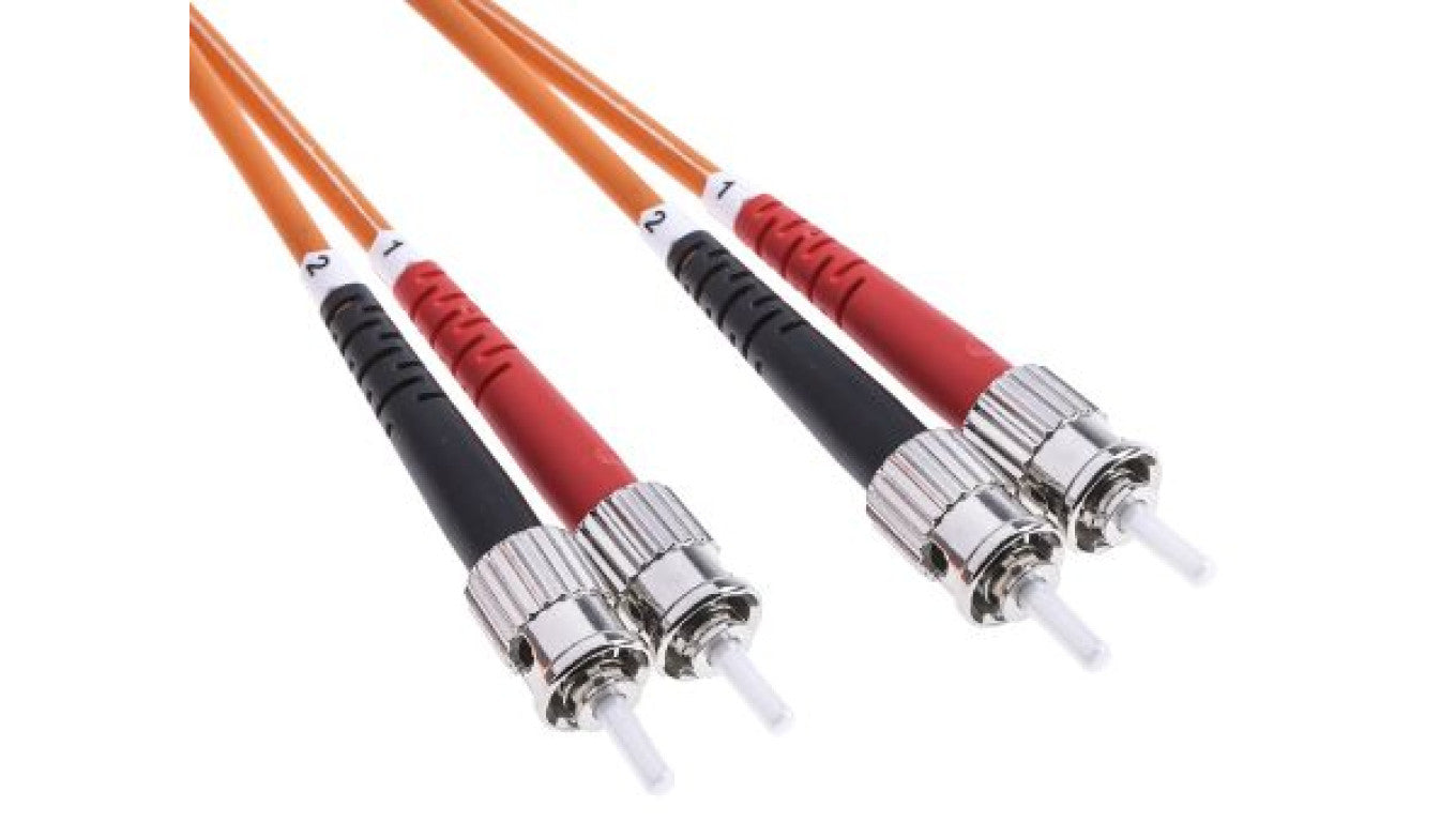 Kabel światłowodowy, średnica: 50/125μm, OM2 Wielomodowy, Pomarańczowy, ST / ST