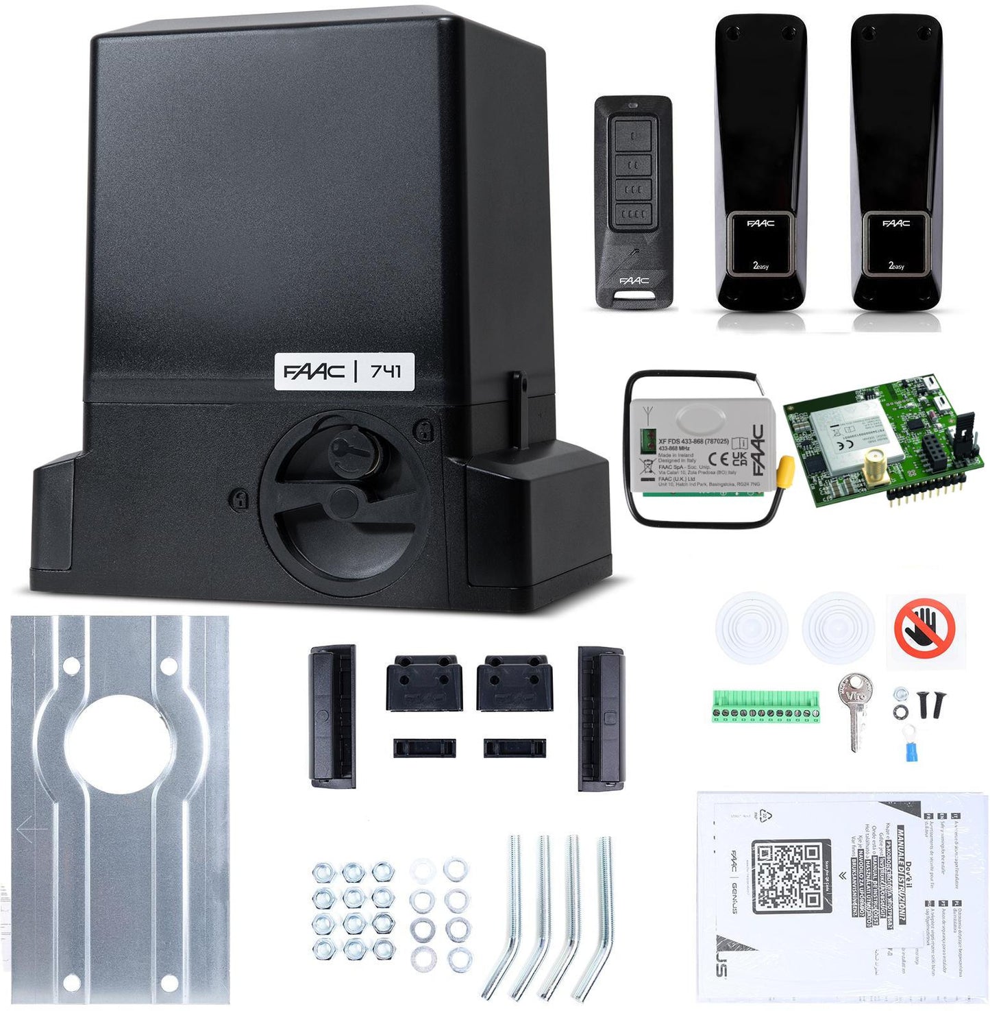 Zestaw Delta 3 SMART GSM - FAAC 741 (Wi-Fi+LTE+BLE) do 900kg bram przesuwnych