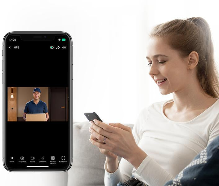 Bezprzewodowy wizjer do drzwi Ezviz HP2 2MP złoty
