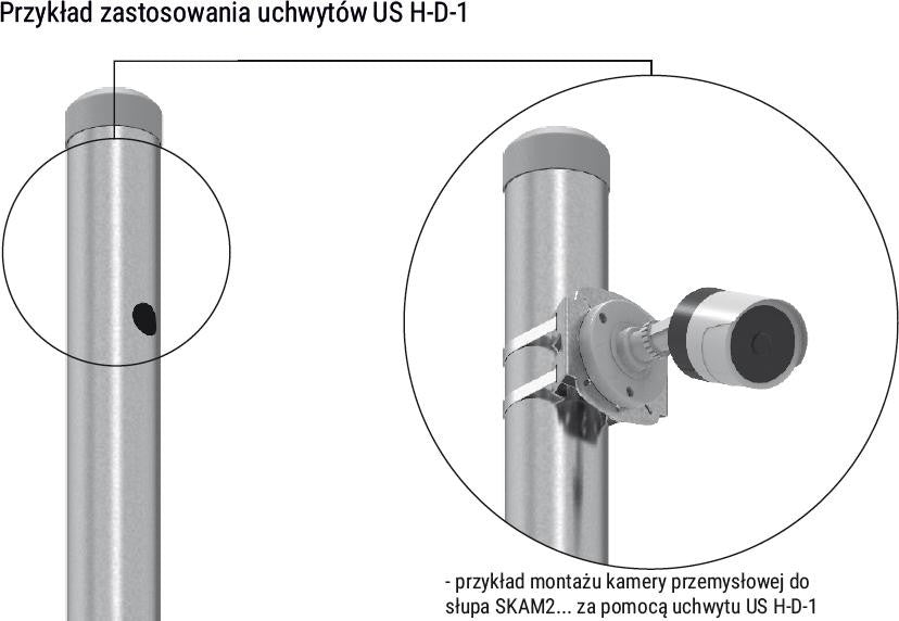 UCHWYT SŁUPOWY ATS US H-D-BOX