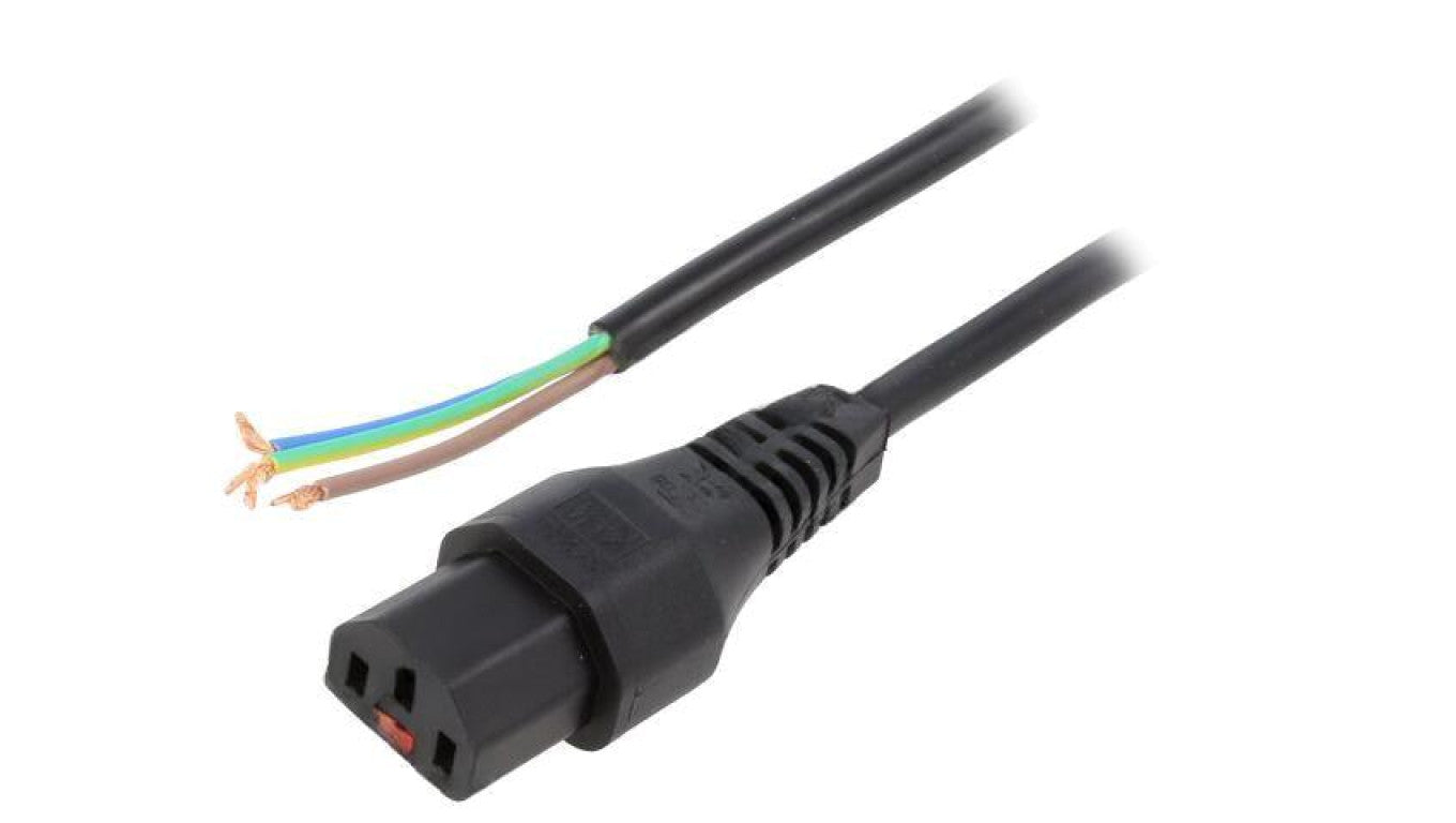 Kabel IEC C13 żeński 5m z blokadą IEC LOCK IL13-SE-H05-3100-500