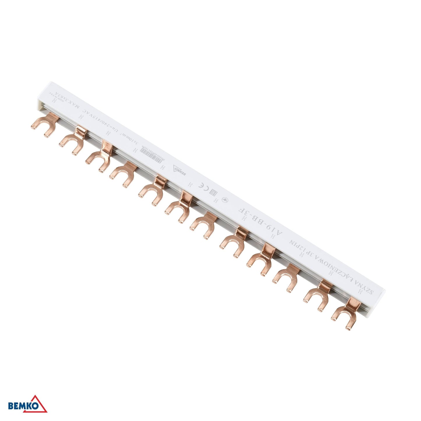 Szyna łączeniowa 3F TYP-U 10MM2 12 modułów