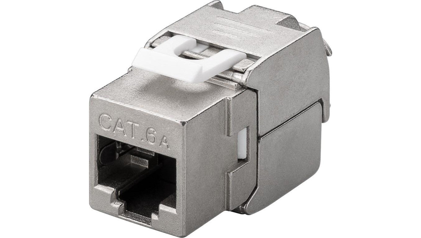 CAT 6A gniazdo Keystone RJ45 , STP, 500 MHz, slim-line