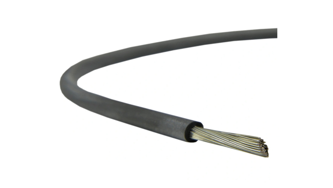 Kabel silikonowy SIF 180C 300/500V 1,5 ciepłoodporny LSOH czarny linka BSG /100m/