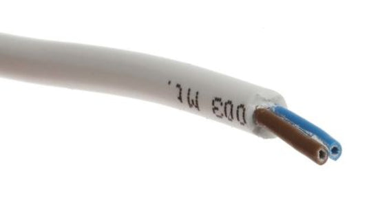 Sieciowy kabel zasilający 2 Core Polichlorek winylu PVC Sheath Biały 5.06mm od , 300 V, 500 V
