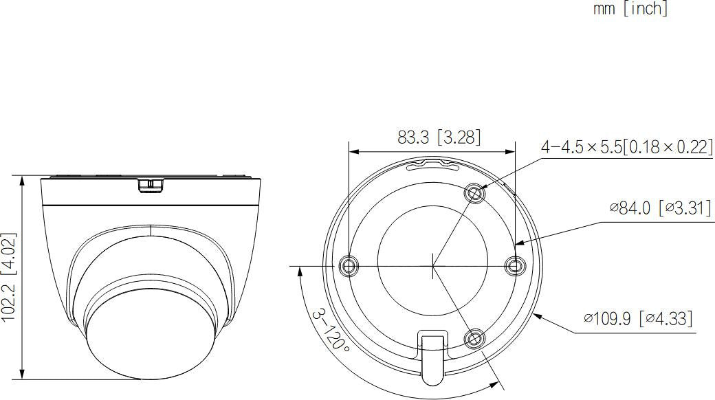 Kamera IP Dahua IPC-HDW1339DA-SW-PV-0360B