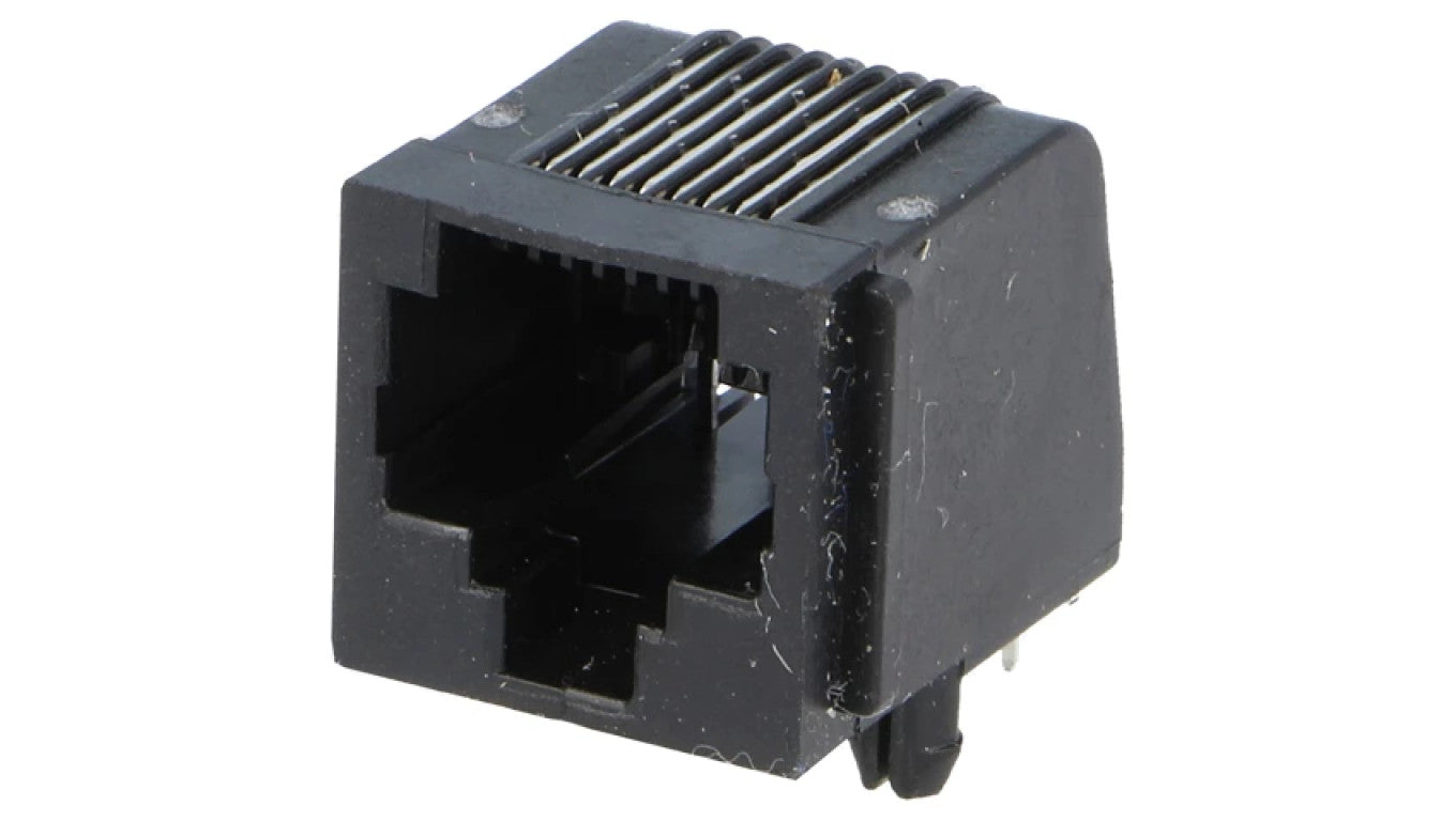 Gniazdo RJ45 8-PIN z blokadą panel stop Układ 8p8c na PCB 5520251-4