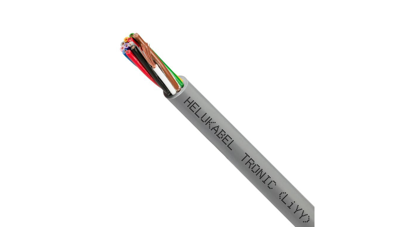Przewód sterowniczy TRONIC LIYY 300/500V 12x0,5 szary linka Helukabel /100m/