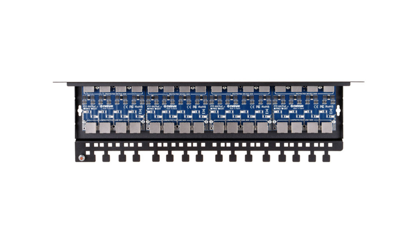 16-kanałowe zabezpieczenie sieci LAN Gigabit Ethernet, PTF-616R-ECO/PoE