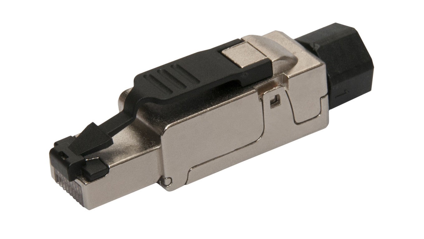 Uniwersalny przemysłowy konektor RJ45 CAT5E STP samozaciskowy SXRJ45-5E-STP-BK-SA