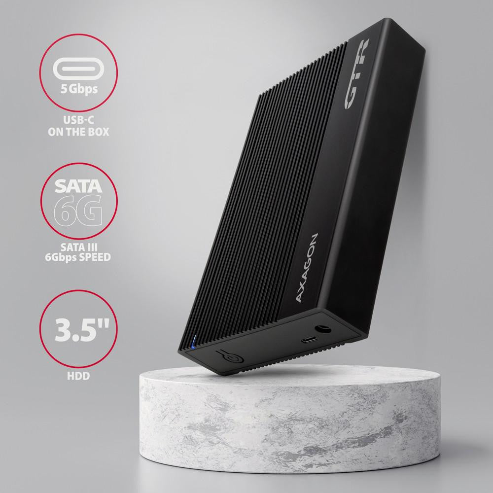 Obudowa zewnętrzna AXAGON EE35-GTR aluminiowa USB3.2 Gen1 - SATA 6G 3.5''