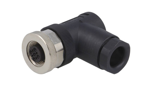 Złącze okrągłe M12 żeńskie kątowe nieekranowane 5-PIN 60V PG9 T4112002051-000