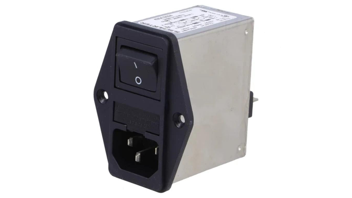 Złącze zasilające AC gniazdo męskie 6A 250VAC IEC 60320 FKID 4304.5024