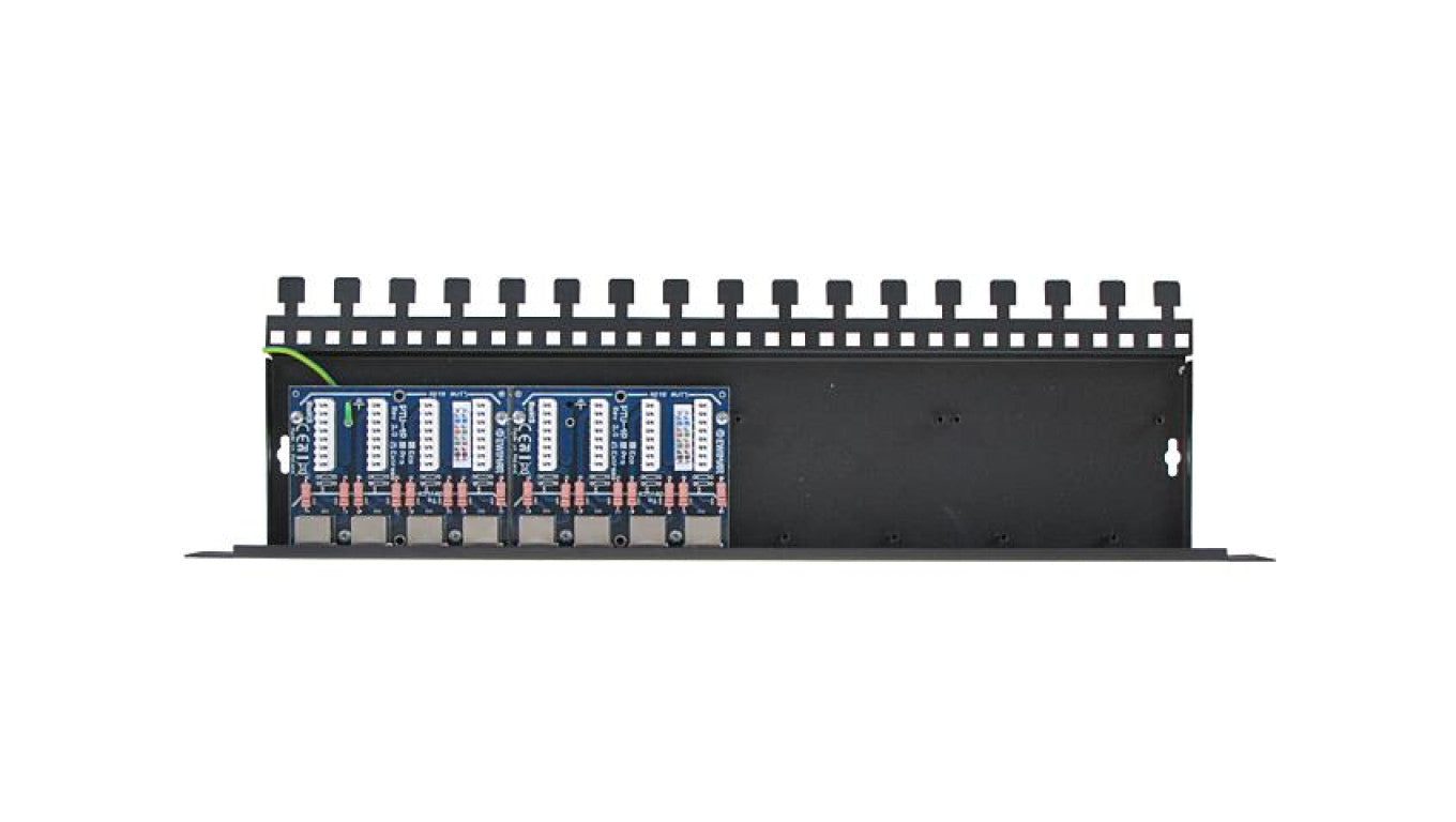 8-kanałowy panel zabezpieczający LAN z ochroną przepięciową PoE EWIMAR PTU-58R-ECO/PoE