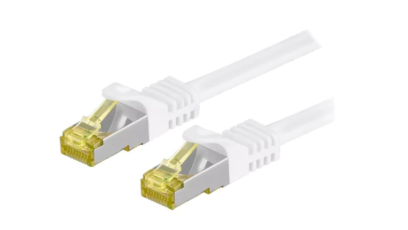 Patch cord S/FTP 6a linka Cu LSZH biały 10m 26AWG 91097