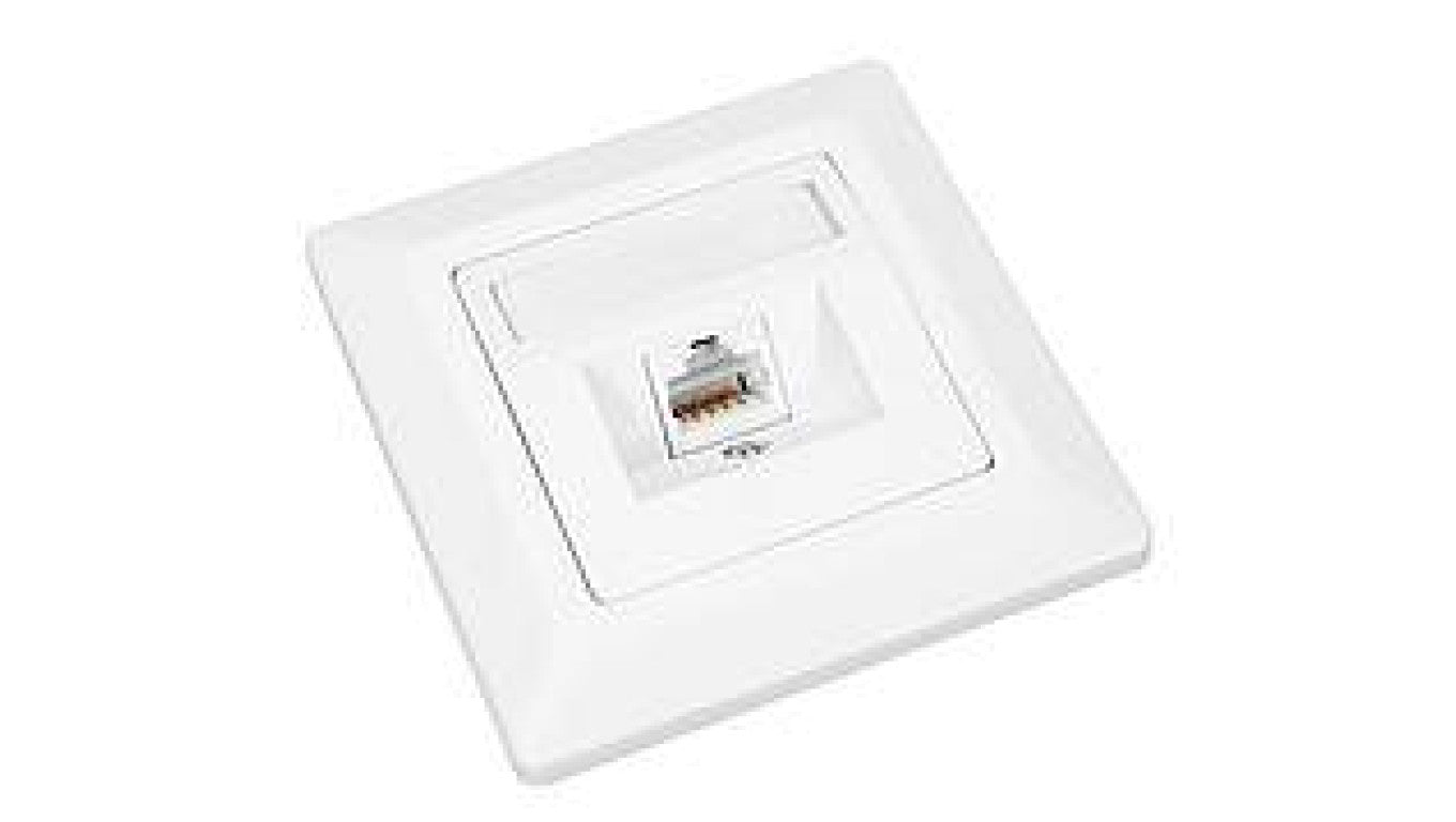 Gniazdko Solarix CAT5E UTP 1 x RJ45 podtynkowe białe SX9-1-5E-UTP-WH
