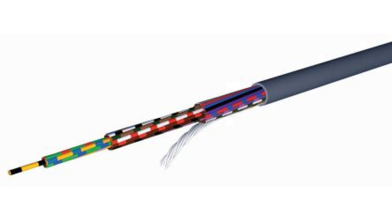 Kabel YY, 4-żyłowy, 0,34 mm², Ø 4.5mm Nieekranowany, izolacja Polichlorek winylu PVC