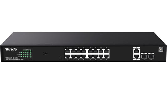 SWITCH POE TENDA TEG2220P-16-250W