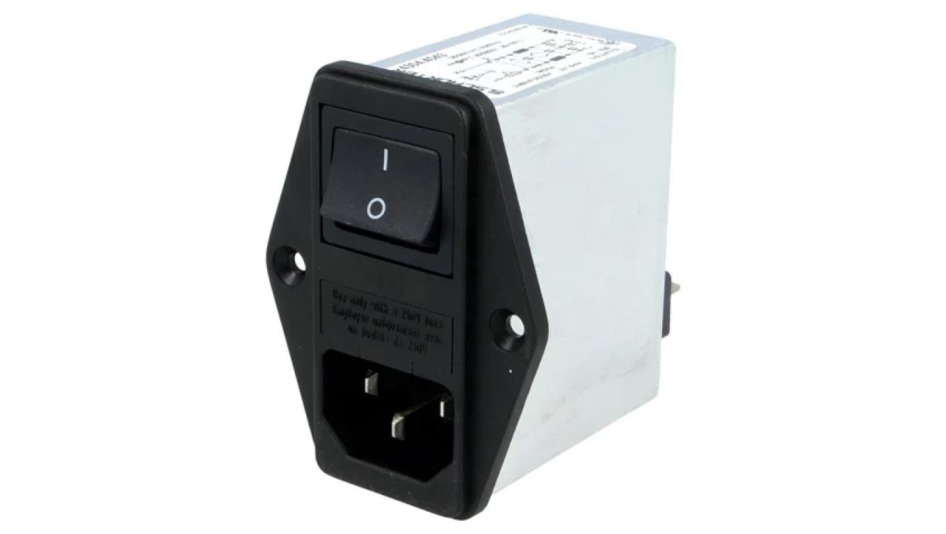 Złącze zasilające AC gniazdo męskie 4A 250VAC IEC 60320 FKH 4304.4043