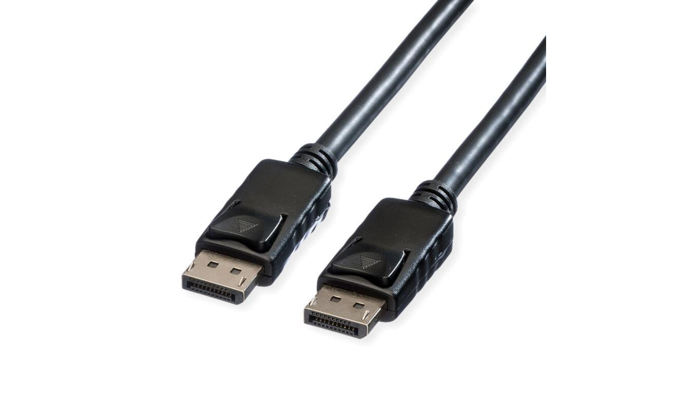 Kabel ROLINE DisplayPort, DP-DP, v1.2, M - M, TPE, czarny, 5 m