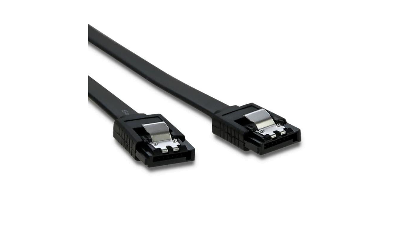 Qoltec Kabel SATA III męski / SATA III męski 0.5m czarny