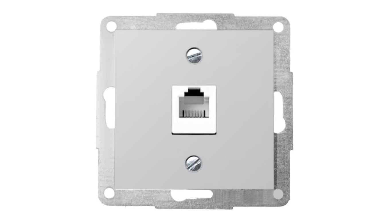 POLO FIORENA metal. Gniazdo telefoniczne 1xRJ12