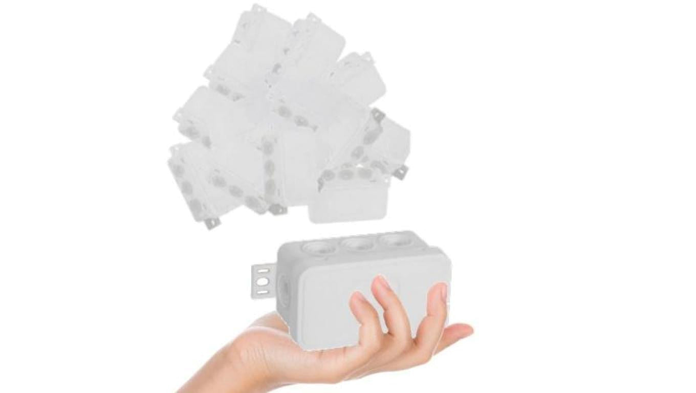 VIPLAST Puszka V8 Bryzgoszczelna Biała IP54 10 Sztuk