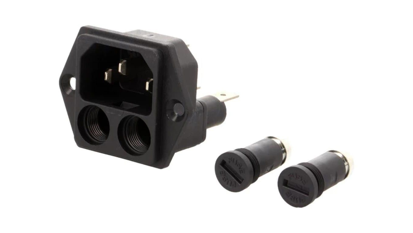 Złącze zasilające AC gniazdo męskie 10A 250VA IEC 60320 4707.2000