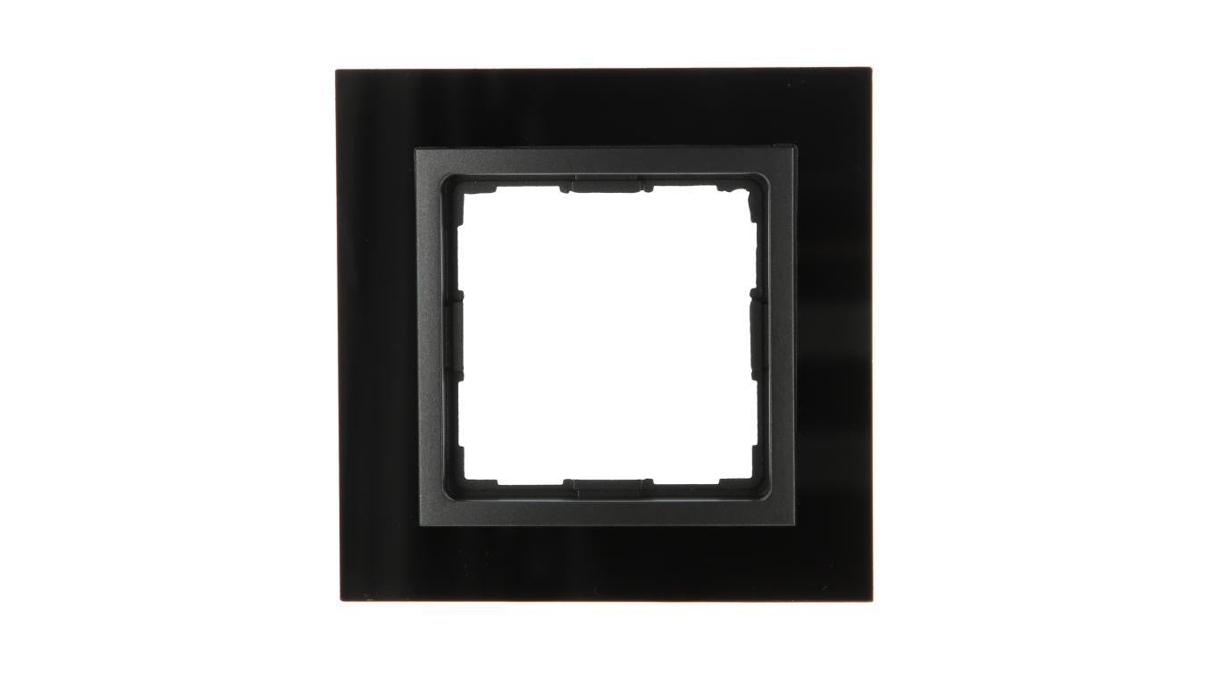 VENA2 Ramka pojedyncza szkło Xglass akrylowe czarny + antracyt 5209181