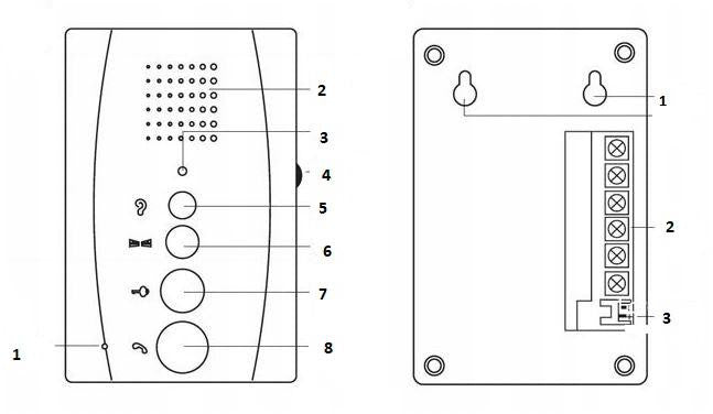DOMOFON EURA ADP-11A3 ''INVITO'' b/słuchawkowy biały