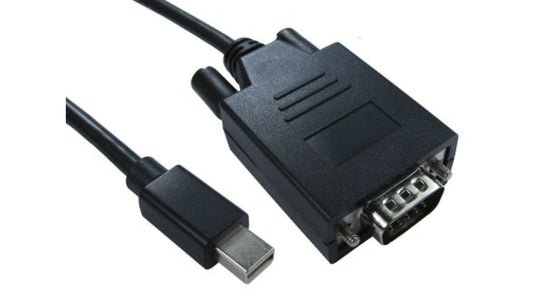 Kabel DisplayPort 1m Męskie Mini DisplayPort to Męski kabel VGA Czarny
