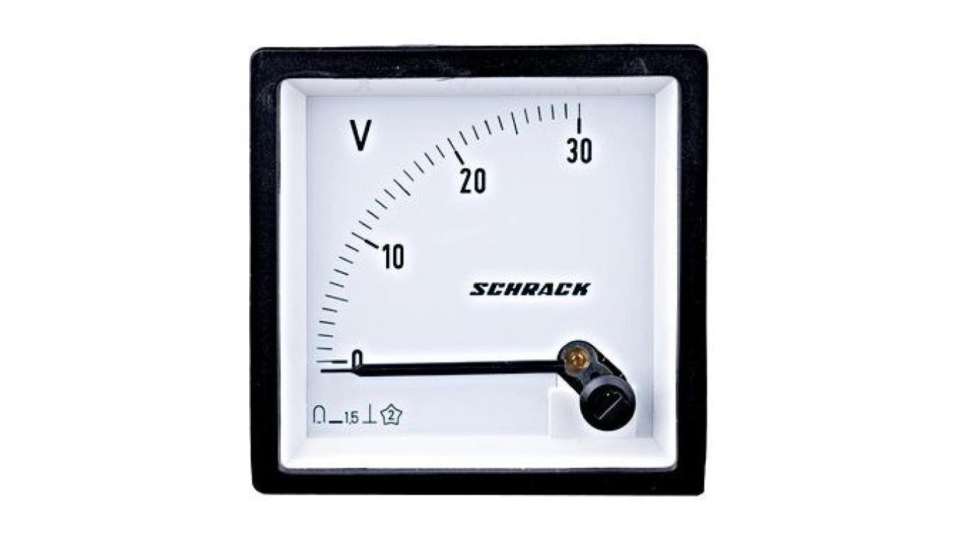 Woltomierz 72x72mm, 30V DC