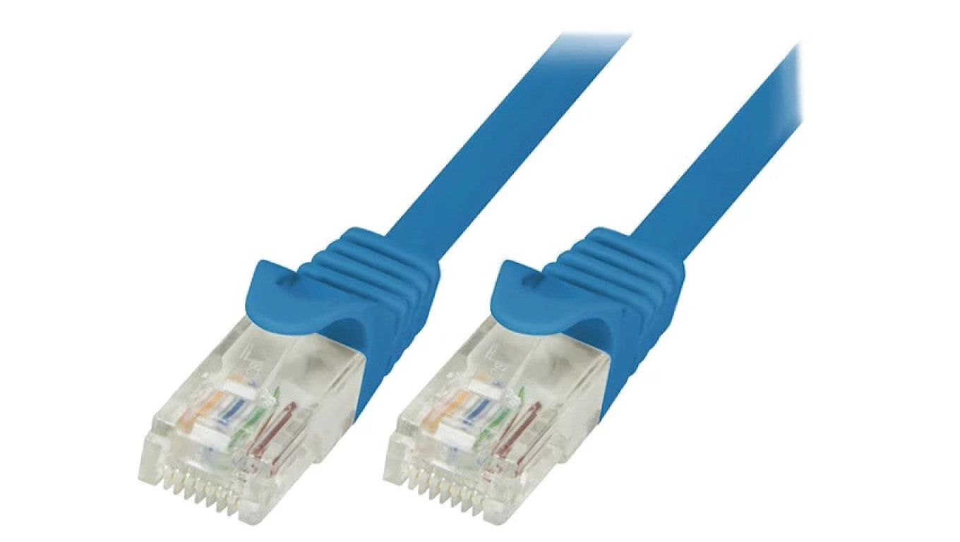 Patch cord U/UTP 6 linka CCA PVC niebieski 10m 24AWG CP2096U