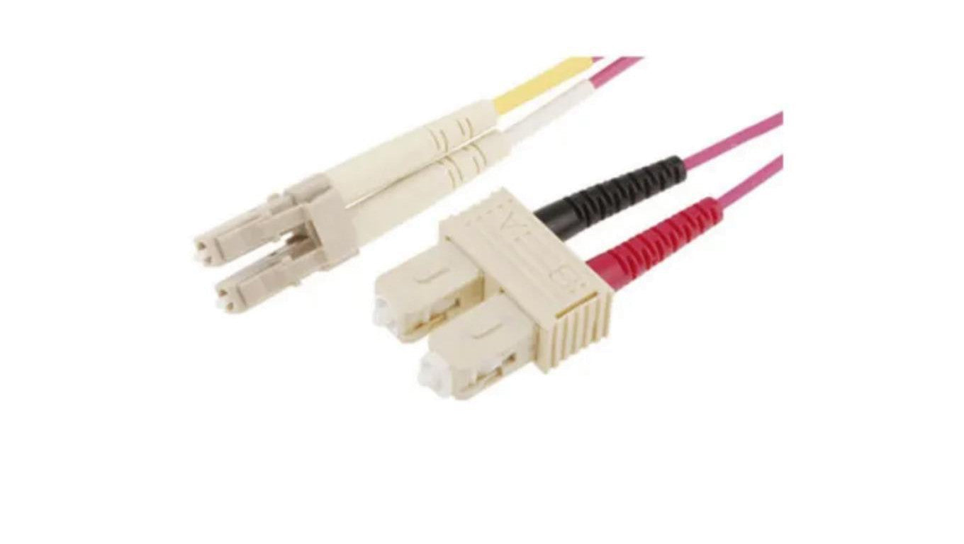 Kabel światłowodowy, średnica: 900μm, OM4 Wielomodowy, Fioletowy, LC/SC