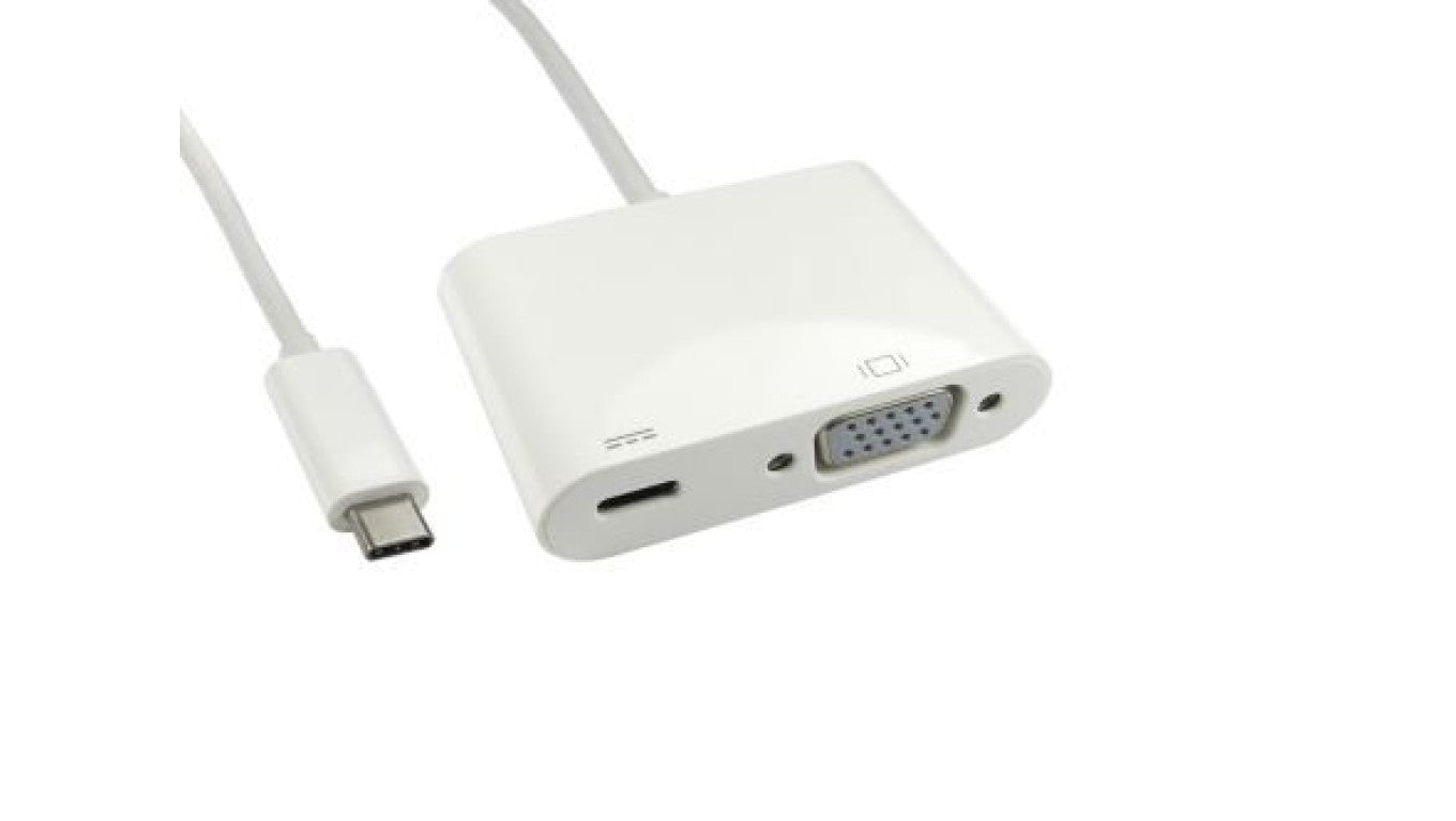 Adapter, do wyświetlaczy: 1, USB C, USB 3.1, VGA