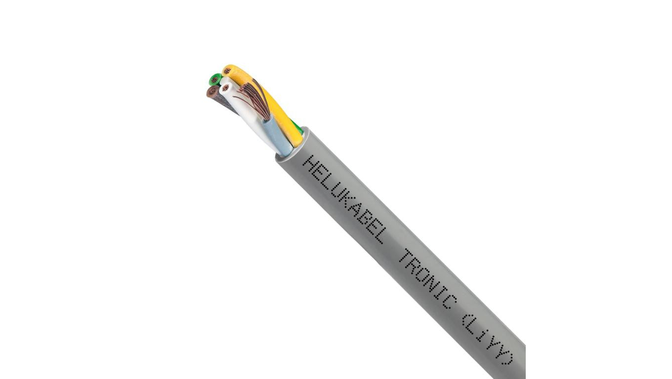 Przewód sterowniczy TRONIC LIYY 300/500V 5x0,75 szary linka Helukabel /100m/