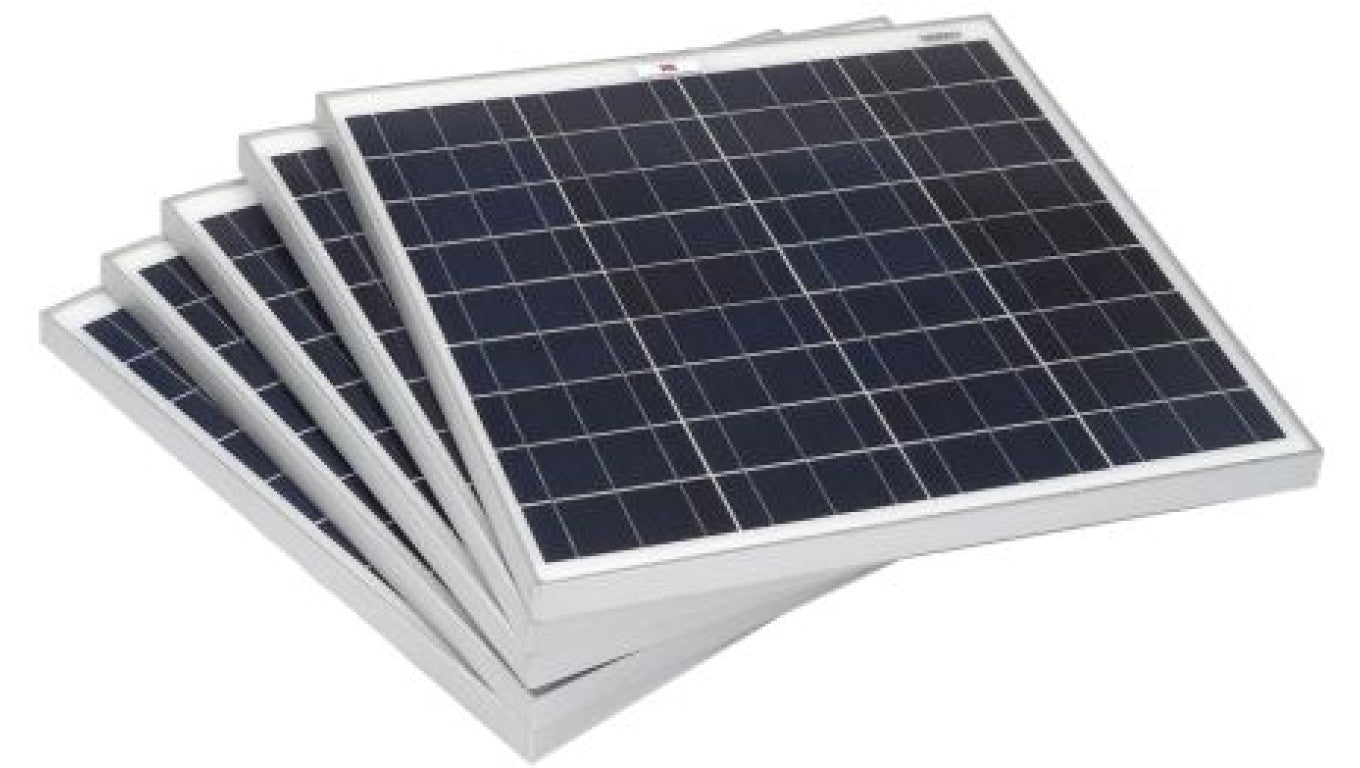 Panel słoneczny 45W 22V 634x535x25mm, RS PRO /zestaw 5szt./