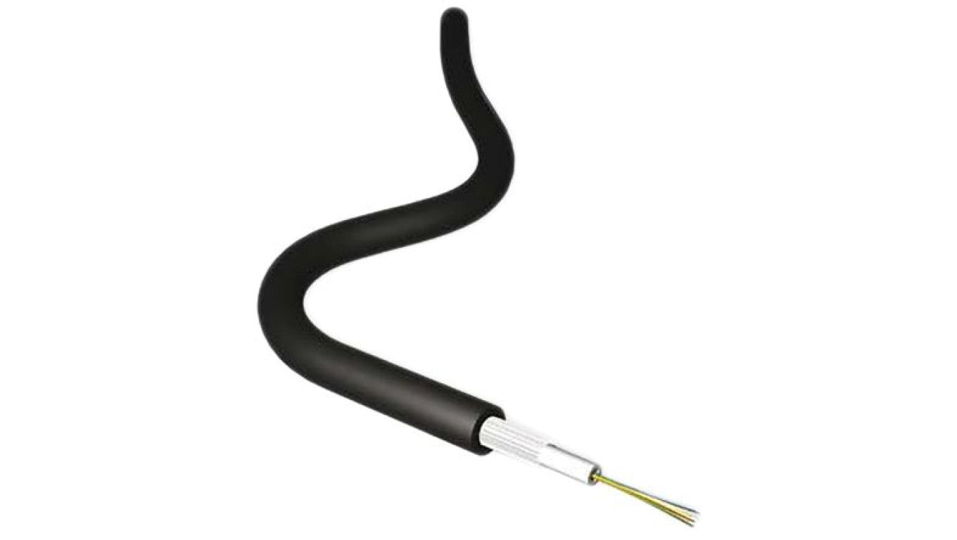 Kabel światłowodowy, rdzenie: 4 Niska emisja dymu, bez halogenu (LSZH), średnica: 0.0625mm, Wielomodowy, Czarny