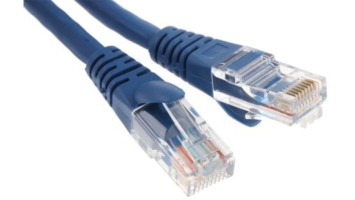 Kabel kat. 5e U/UTP Niebieski 500mm