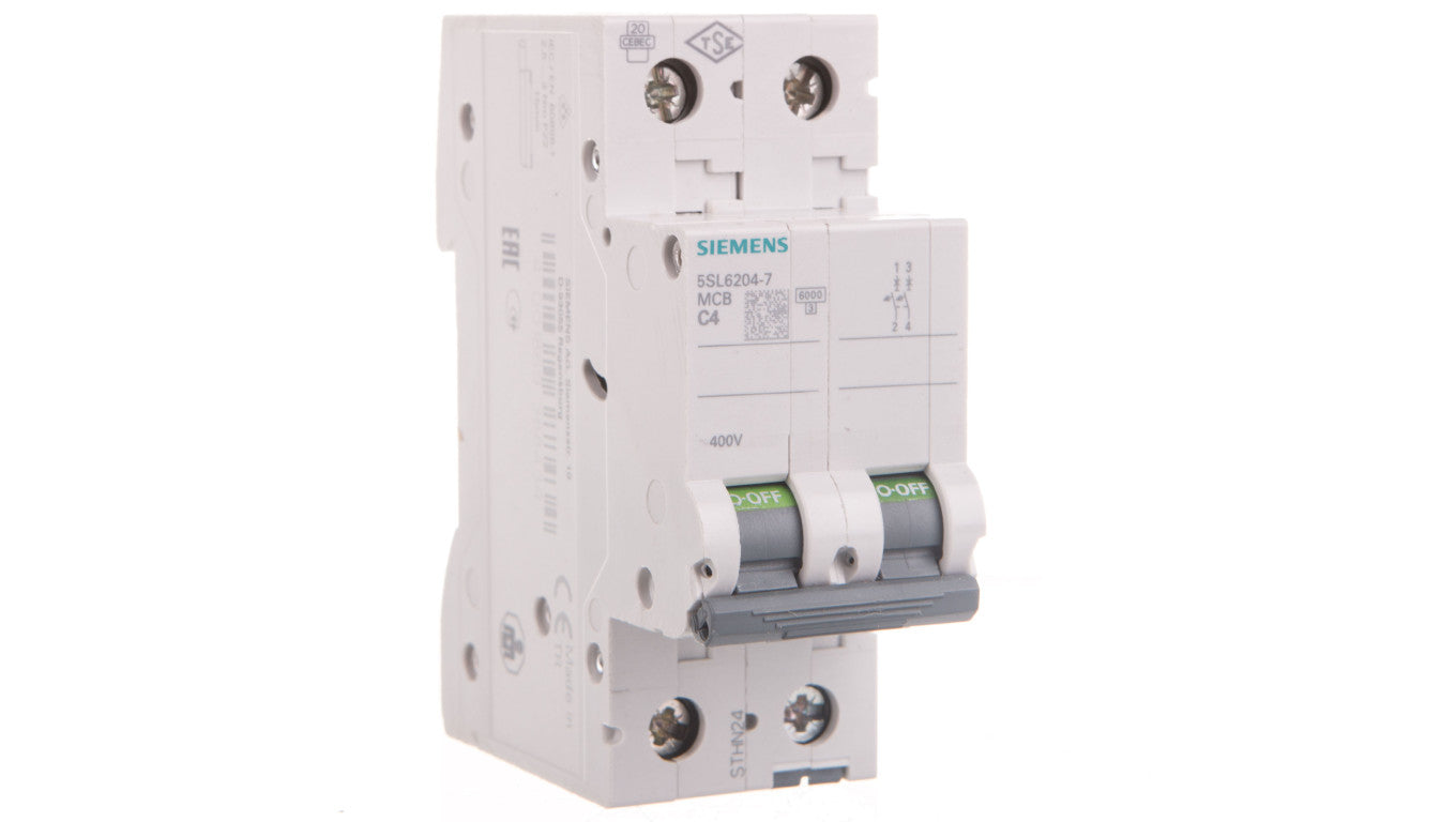 Wyłącznik nadprądowy 2P C 4A 6kA AC SENTRON 5SL6204-7