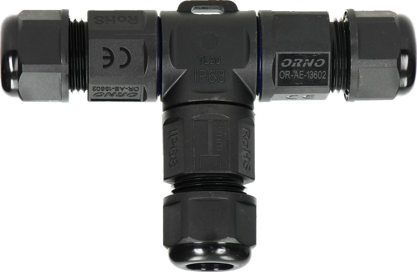 Konektor Mufa kablowa trójnik T IP68, 3x4mm², 450V/25A OR-AE-13602