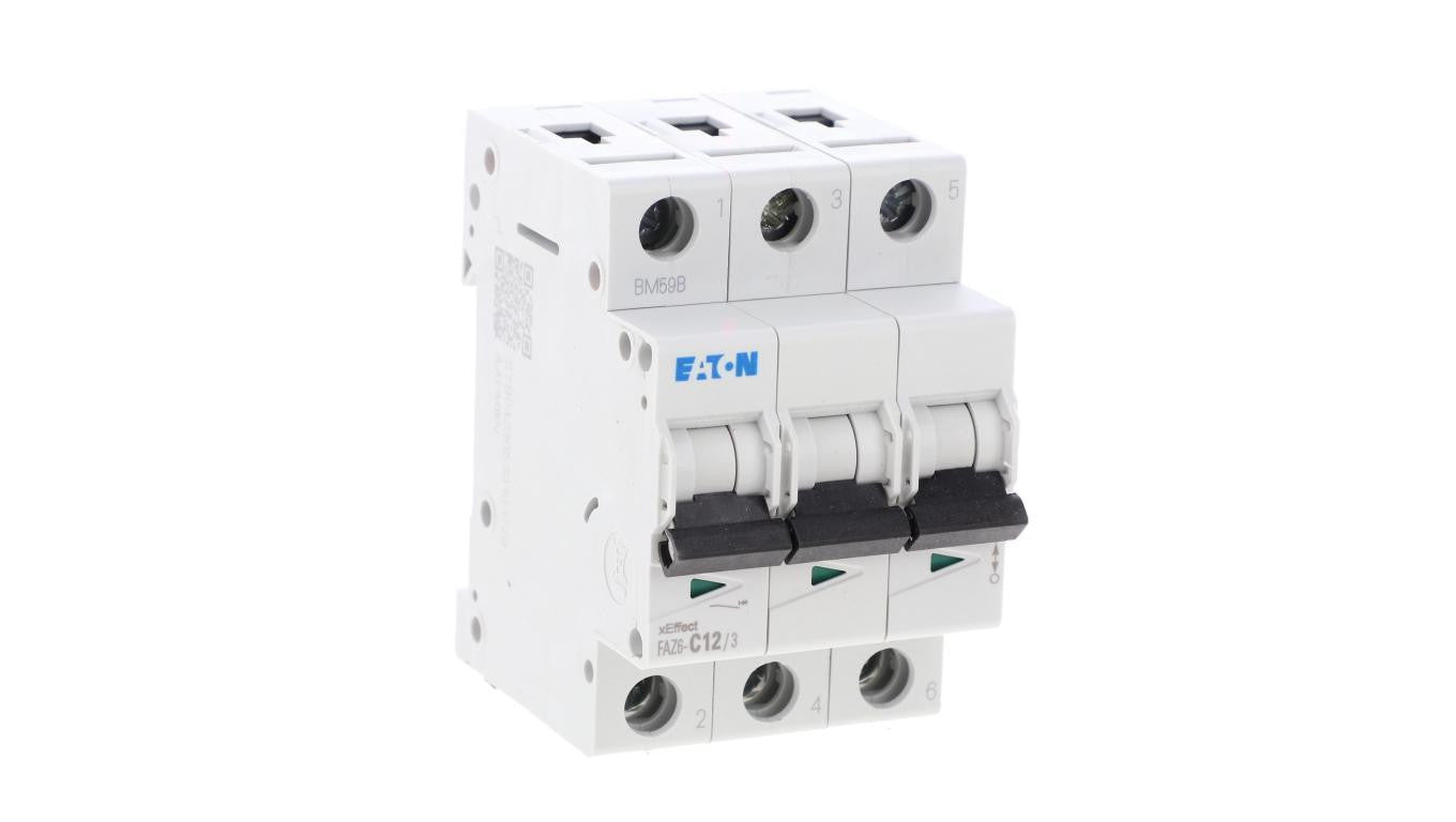 Wyłącznik nadprądowy 3P C 12A 6kA AC FAZ6-C12/3 177406