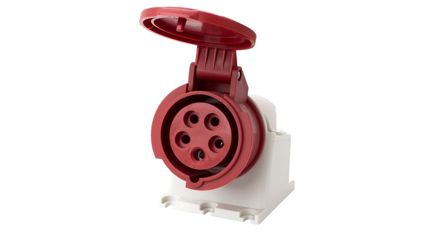Gniazdo stałe 16A 5P IP44 400V / 23395