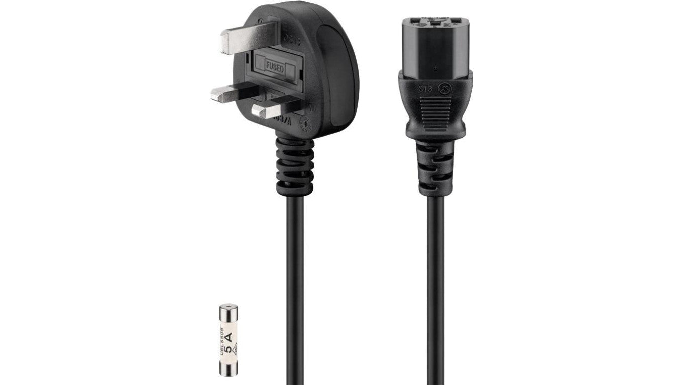 Kabel UK do urządzeń chłodniczych, 1,8 m, czarny - Długość kabla 1.8 m