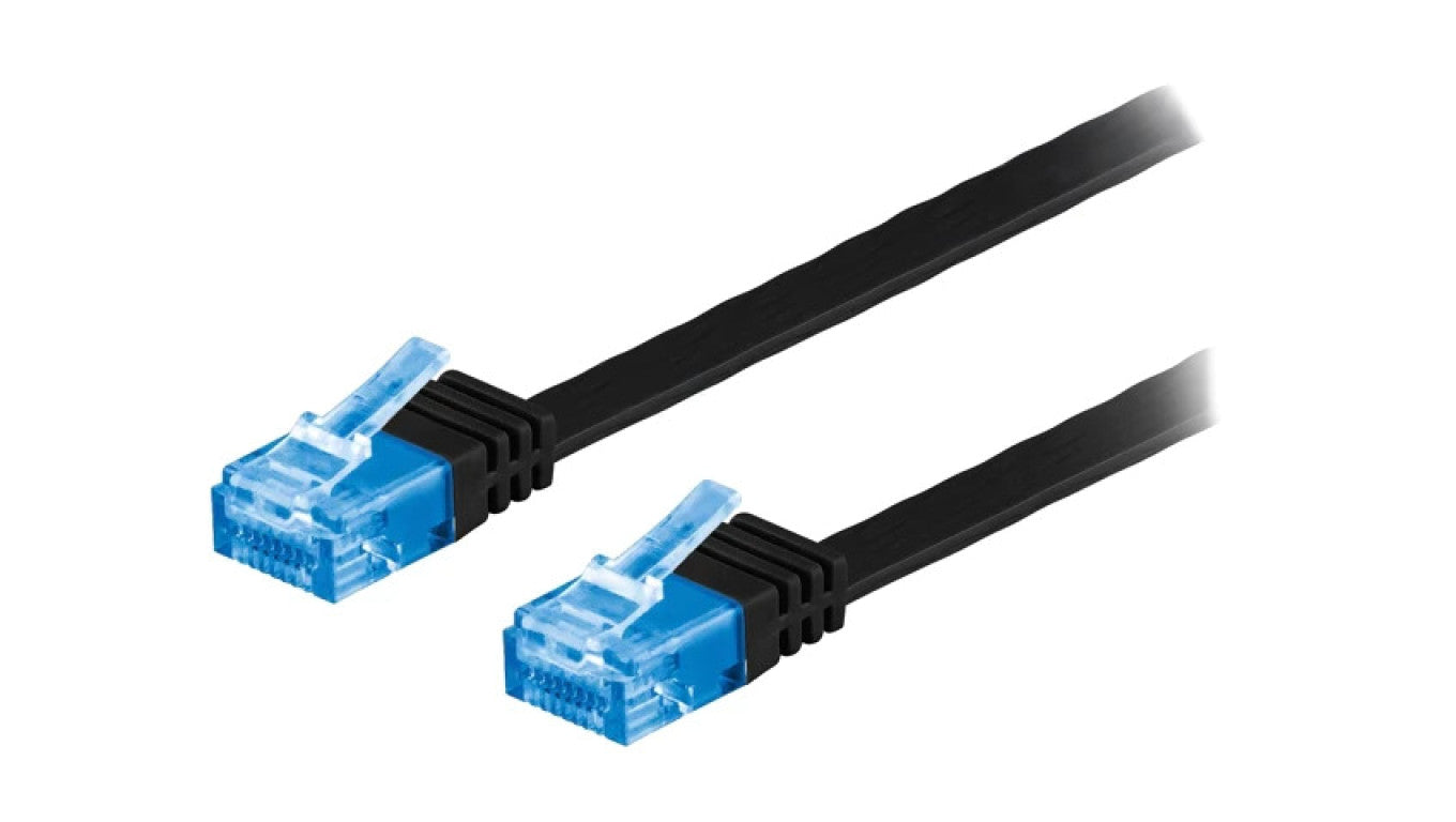 Patch cord U/UTP 6a linka Cu PVC czarny 10m 32AWG 96367