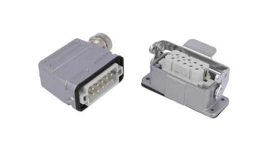 Złącze HDC męski + żeński C146 10-PIN 10+PE rozmiar A10 C146 10E010 921 4
