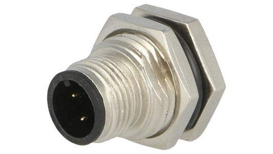 Złącze M12, męskie, PIN:4, gniazdo, proste, 250V M12A-04PMMS-SF8001