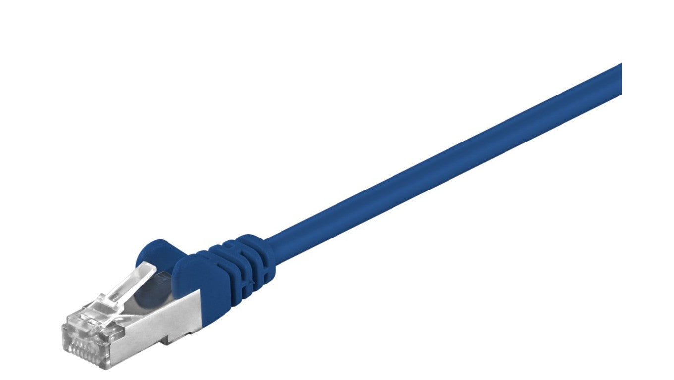 CAT 5e Kabel łączący, F/UTP, Niebieski - Długość kabla 2 m