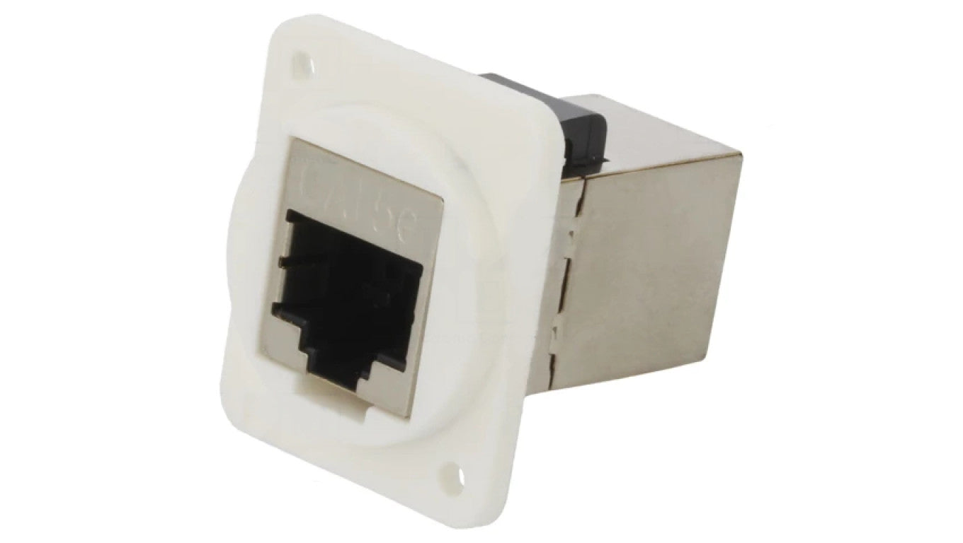 Łącznik FT RJ45 8p8c Kat 5e ekranowane 19x24mm plastik CP30220SXW